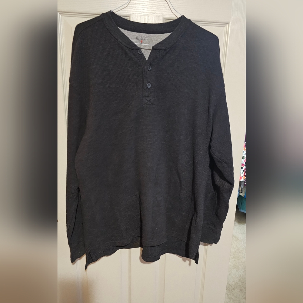 Black Red Head Brand Henly Shirt sz XL